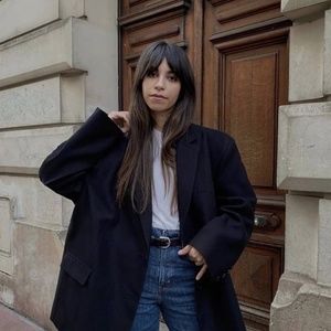 FRANKIE OVERSIZED BOYFRIEND BLAZER - BLACK